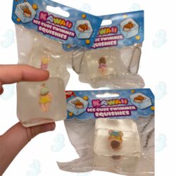 Kawaii Ice Cube Swimmer Squishies